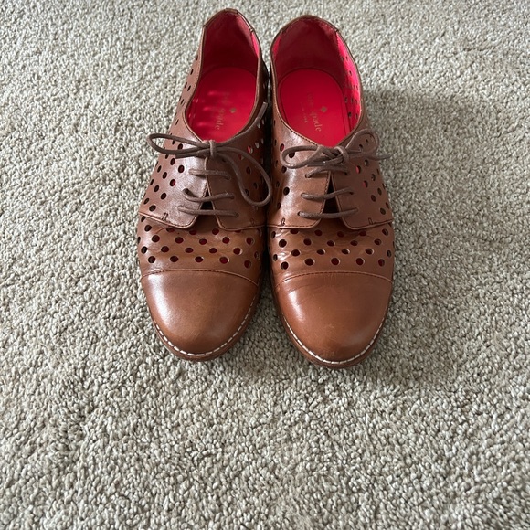 Kate Spade New York Luca Perforated Leather Oxfords – Women’s Size 9M - Picture 7 of 7
